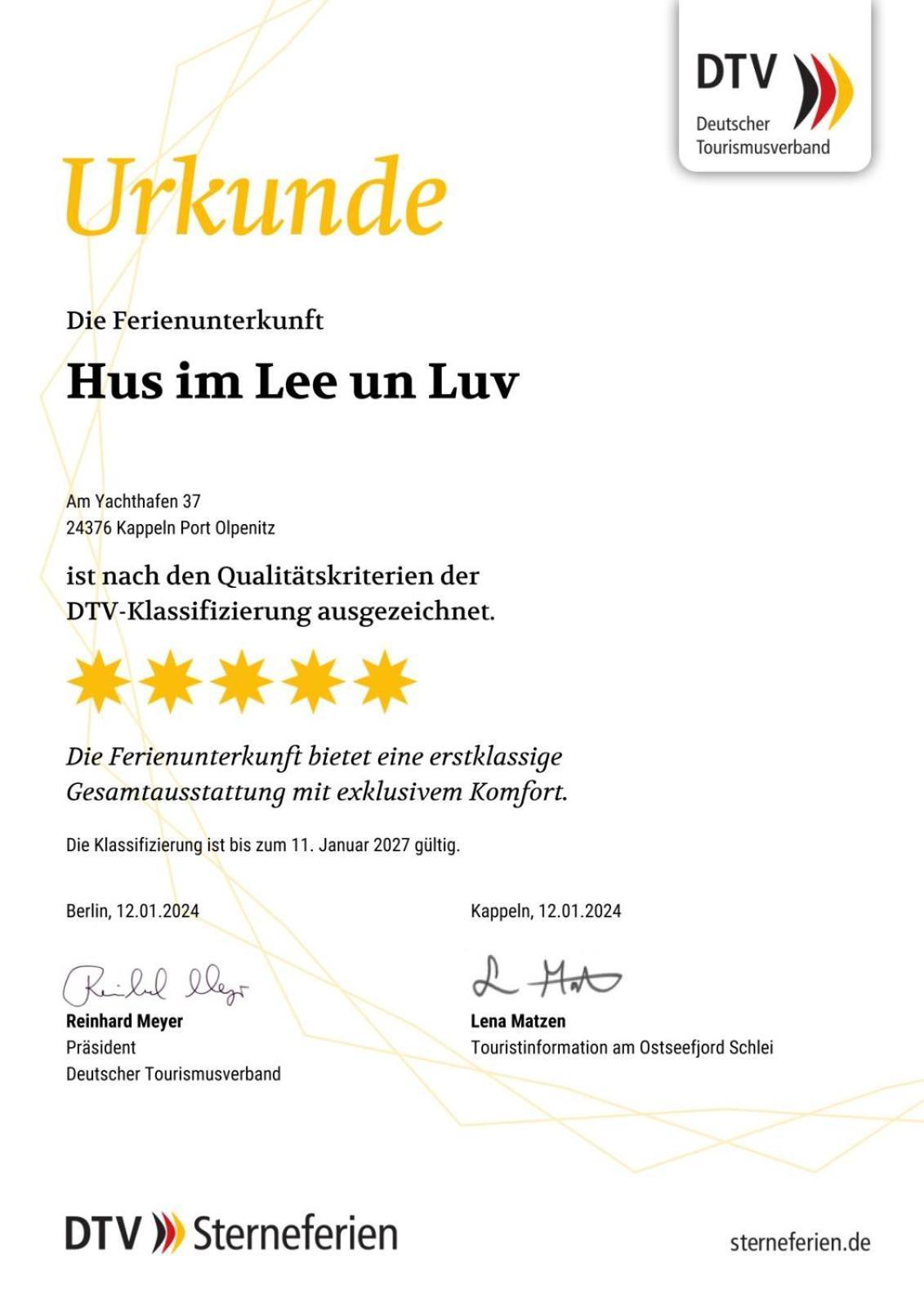 Hus Im Lee Un Luv Vila Olpenitz Exterior foto